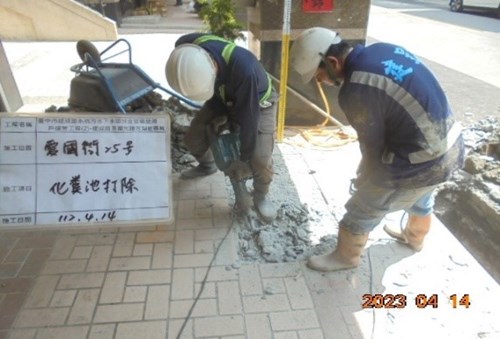 圖示三(愛國街25號;前巷用戶接管)