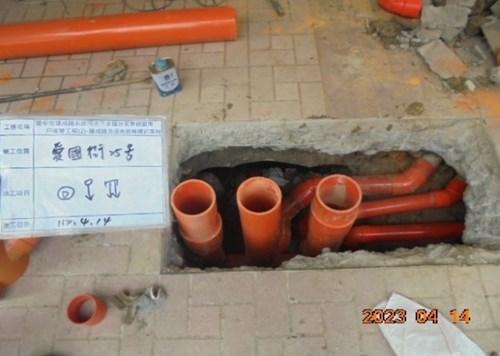 圖示二(愛國街25號;前巷用戶接管)