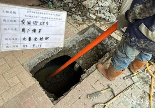 圖示一(愛國街25號;前巷用戶接管)