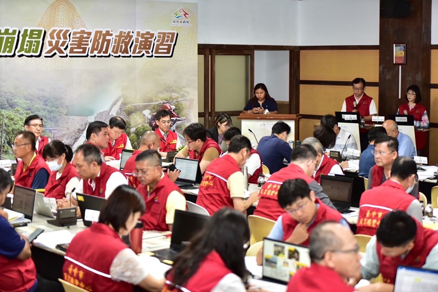 上午於霧峰區以文圖書館實施兵棋推演