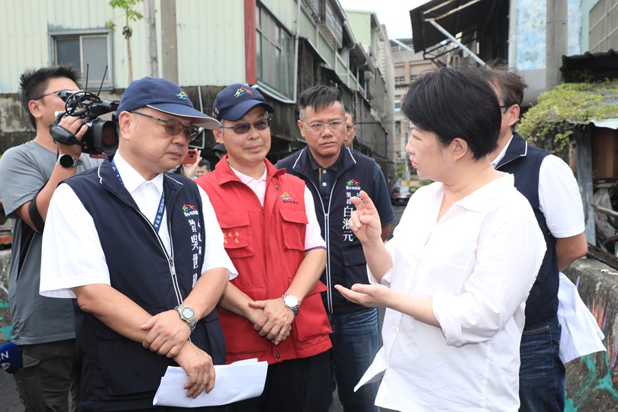 市長視察沙鹿淹水地區-2