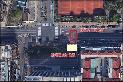 水下水道高工路揚水站遷建工程位置圖
