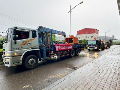 風雨同舟-臺中市調派大型抽水機馳援雲林
