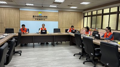 強颱-樺加沙-來襲-中市水利局開設水災三級應變小組警戒因應
