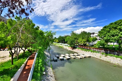 Area 2 features improved sewage interception and a new pedestrian walkway on the left bank for public recreation