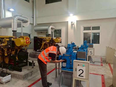 抽水機組-發電設備及附屬設施經測試皆運作正常-必要時可立即投入抽排作業