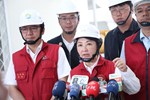 盧市長視察五張犁抽水站-媒體聯訪