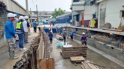 South Drainage Improvement Project in progress in Taiping District